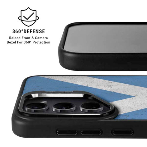 Scotland Flag Distressed Galaxy S26 Plus Kickstand Case