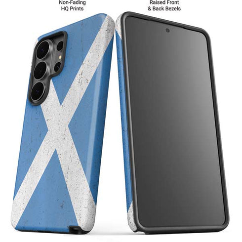 Scotland Flag Distressed Galaxy S26 Ultra Impact Case