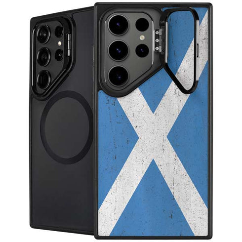 Scotland Flag Distressed Galaxy S26 Ultra Kickstand Case