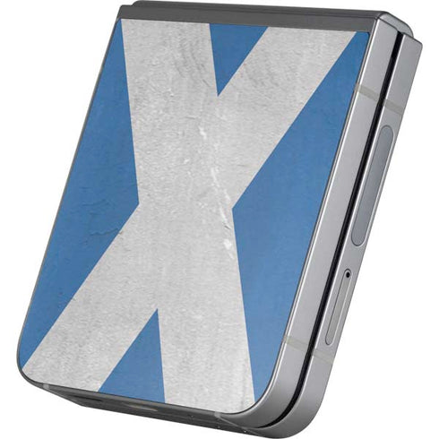 Scotland Flag Distressed Galaxy Z Flip6 Skin