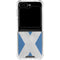 Scotland Flag Distressed Galaxy Z Flip6 Clear Case