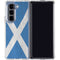 Scotland Flag Distressed Galaxy Z Fold5 5G Clear Case