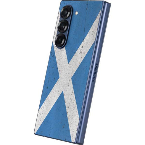 Scotland Flag Distressed Galaxy Z Fold6 Skin