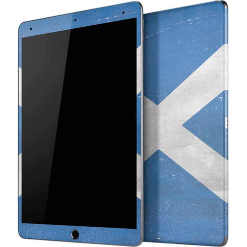 Scotland Flag Distressed iPad Skins