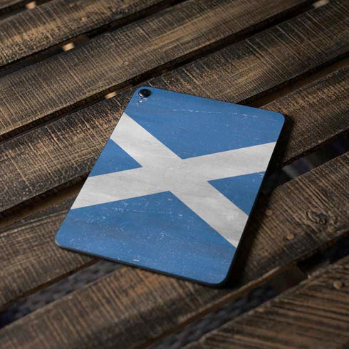 Scotland Flag Distressed Apple iPad Pro Skin