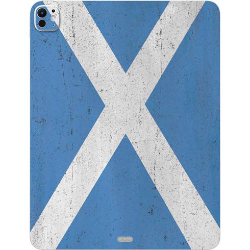 Scotland Flag Distressed iPad Pro 13in M4 (2024) Skin