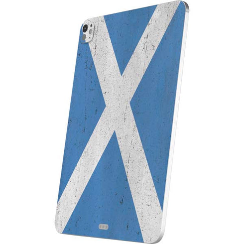 Scotland Flag Distressed iPad Pro 13in M4 (2024) Skin
