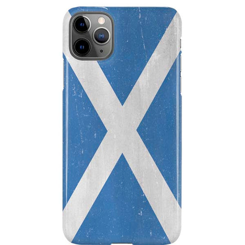 Scotland Flag Distressed iPhone Cases