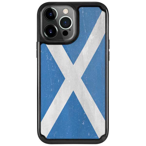 Scotland Flag Distressed iPhone Cases