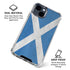 Scotland Flag Distressed iPhone 15 Clear Case