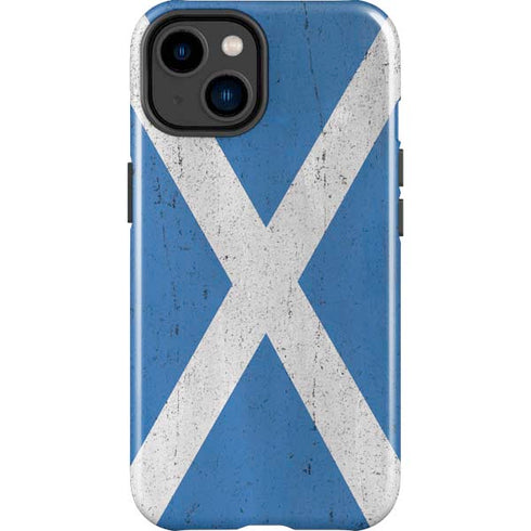 Scotland Flag Distressed iPhone 15 Impact Case