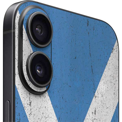 Scotland Flag Distressed iPhone 16 Plus Skin