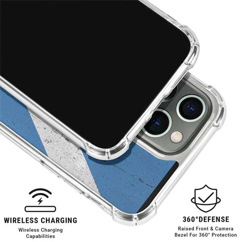 Scotland Flag Distressed iPhone 16 Pro Clear Case