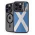 Scotland Flag Distressed iPhone 16 Pro Kickstand Case