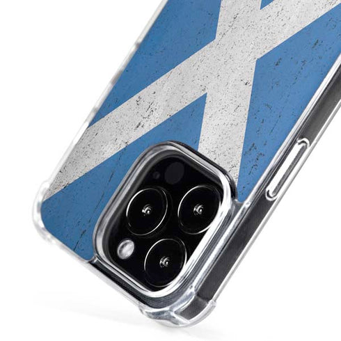 Scotland Flag Distressed iPhone 16 Pro Max MagSafe Case