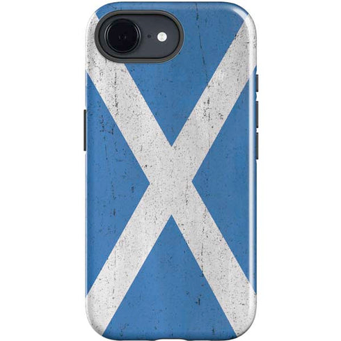 Scotland Flag Distressed iPhone 16e Impact Case