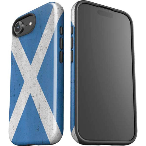 Scotland Flag Distressed iPhone 16e Impact Case