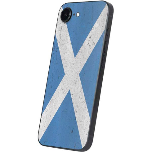 Scotland Flag Distressed iPhone 16e Skin