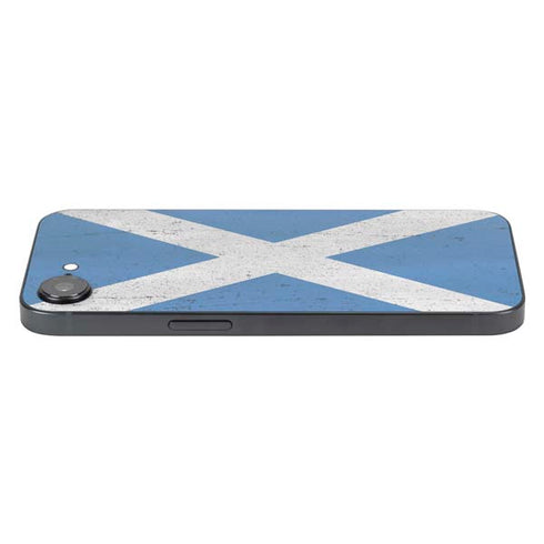 Scotland Flag Distressed iPhone 16e Skin