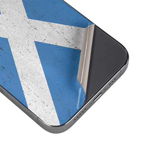 Scotland Flag Distressed iPhone 16e Skin