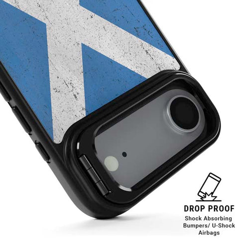 Scotland Flag Distressed iPhone 17 Air Kickstand Case