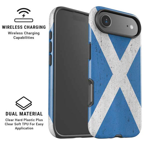 Scotland Flag Distressed iPhone 17 Air Magsafe Impact Case