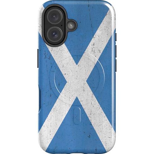 Scotland Flag Distressed iPhone 17 Magsafe Impact Case