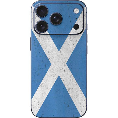 Scotland Flag Distressed iPhone 17 Pro Max Skin