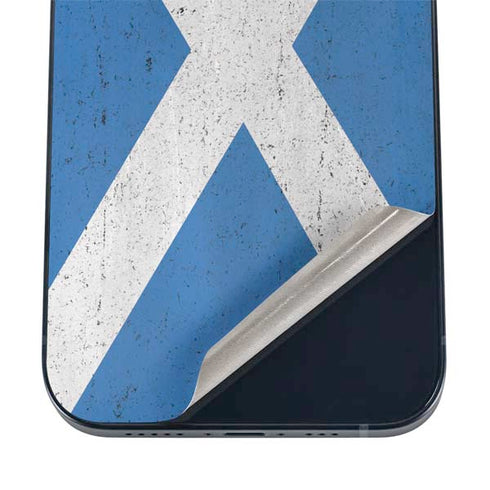 Scotland Flag Distressed iPhone 17 Pro Skin