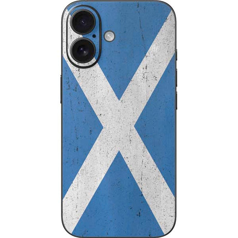 Scotland Flag Distressed iPhone 17 Skin
