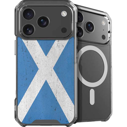 Scotland Flag Distressed iPhone 18 Pro MagSafe Case