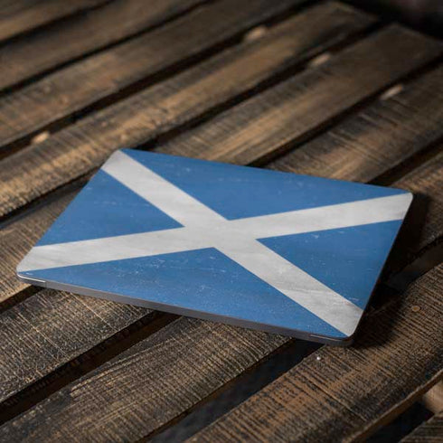 Scotland Flag Distressed Apple MacBook Air Skin