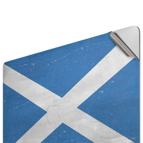 Scotland Flag Distressed Apple MacBook Pro 16-inch Skin