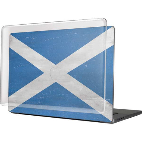 Scotland Flag Distressed MacBook Cases