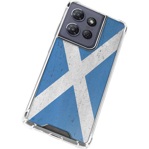 Scotland Flag Distressed Moto G Power 5G (2025) Clear Case