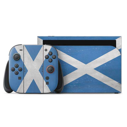 Scotland Flag Distressed Nintendo Switch 2 (2025) with Joy-Con Skin