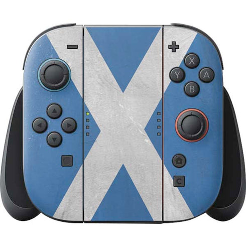 Scotland Flag Distressed Nintendo Skins