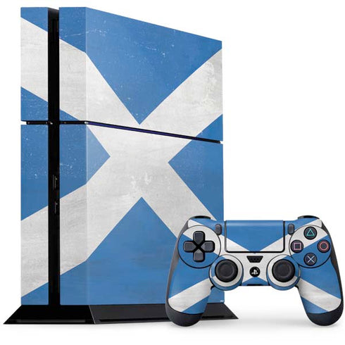 Scotland Flag Distressed PlayStation PS4 Skins