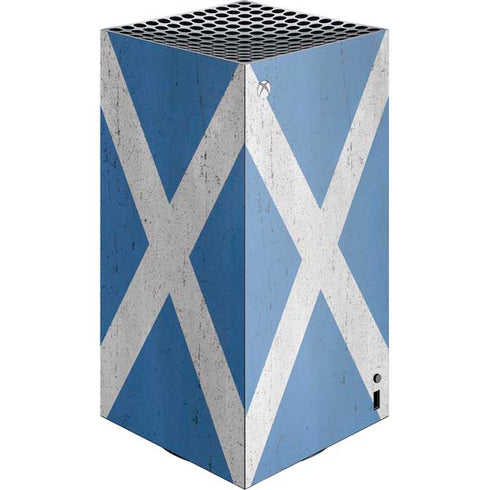 Scotland Flag Distressed XBox Series X Digital Edition Console Skin