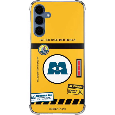 Disney Monsters Inc. Scream Canister Galaxy A35 5G Clear Case