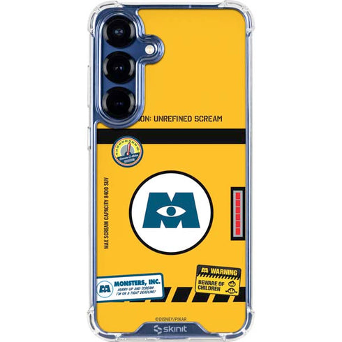 Disney Monsters Inc. Scream Canister Galaxy S25 Clear Case