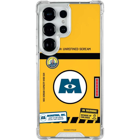 Disney Monsters Inc. Scream Canister Galaxy S25 Ultra Clear Case