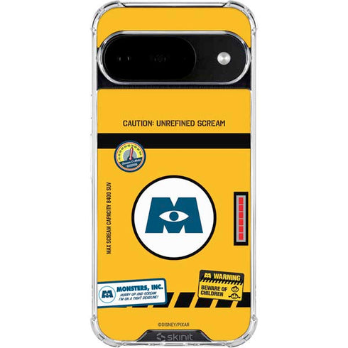 Disney Monsters Inc. Scream Canister Google Pixel 10 Clear Case
