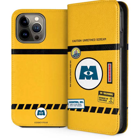 Disney Monsters Inc. Scream Canister iPhone 14 Pro Max Folio Case