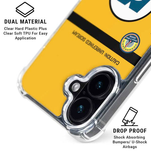 Disney Monsters Inc. Scream Canister iPhone 16 Plus Clear Case