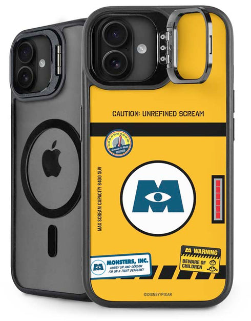 Disney Monsters Inc. Scream Canister iPhone 16 Plus Kickstand Case