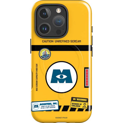 Disney Monsters Inc. Scream Canister iPhone 16 Pro Magsafe Impact Case