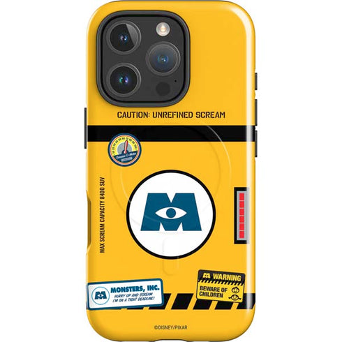 Disney Monsters Inc. Scream Canister iPhone 16 Pro Max Magsafe Impact Case