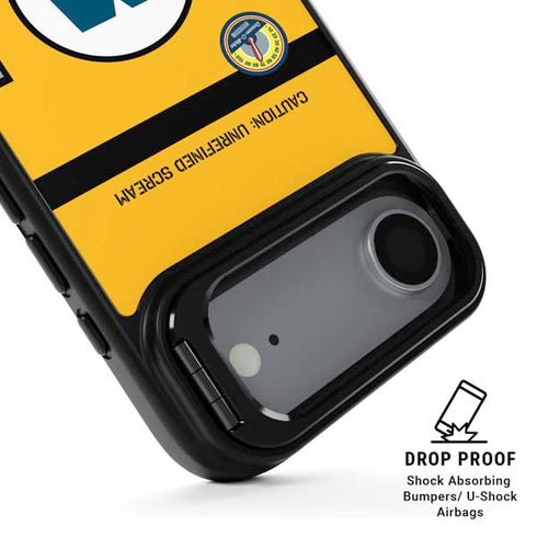 Disney Monsters Inc. Scream Canister iPhone 17 Air Kickstand Case