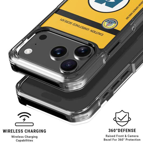 Disney Monsters Inc. Scream Canister iPhone 17 Pro Clear Case